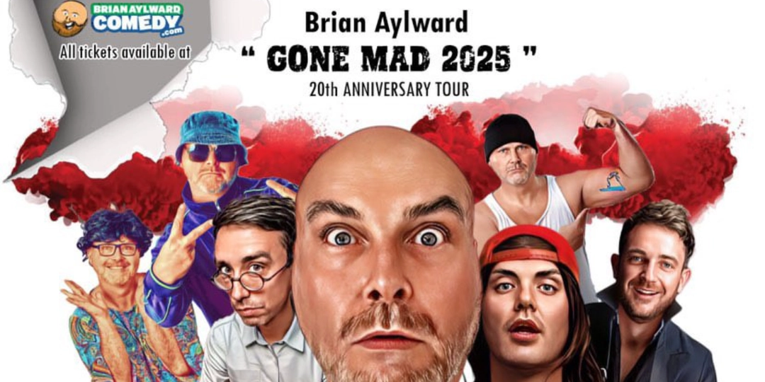 🎤 Brian Aylward: GONE MAD 2025 – 20th Anniversary Tour! 🎉 Don’t miss Canadian comedy powerhouse Brian Aylward as he brings his iconic characters and rapid-fire wit to the stage! This tour marks 20 years of laughs, stories, and going absolutely MAD in the best way possible. Get your tickets now at brianaylwardcomedy.com and join the chaos.